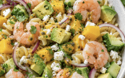 Salade de pâtes, crevettes et mangue : la recette fraîche qui accompagne votre équilibre bien-être